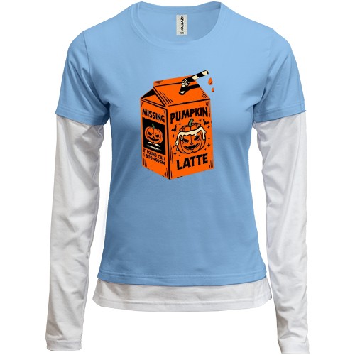 Комбинированный лонгслив Pumpkin Latte