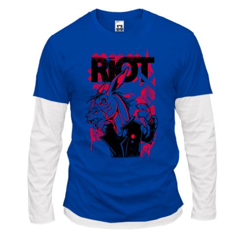 Комбинированный лонгслив Riot