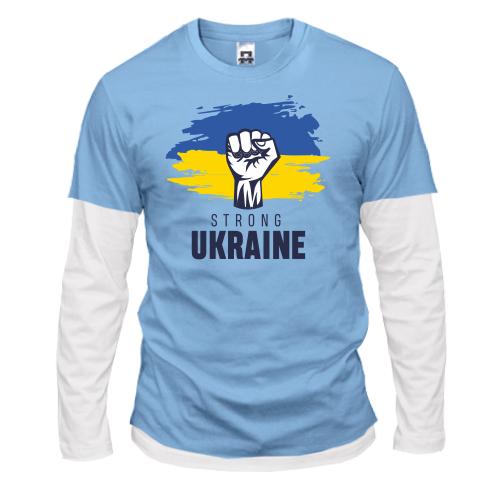 Комбинированный лонгслив Strong Ukraine