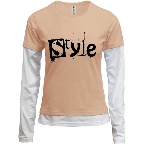 Комбинированный лонгслив Style