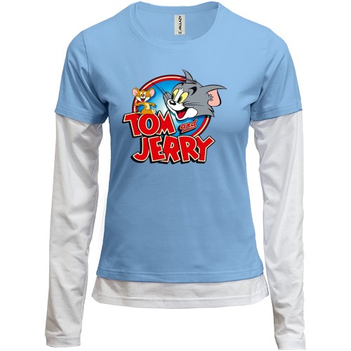 Комбинированный лонгслив Tom and Jerry