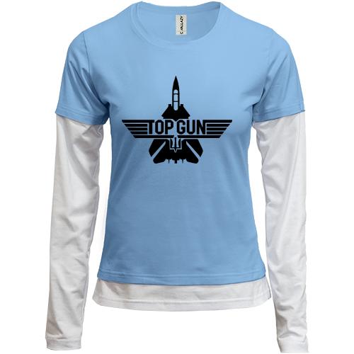 Жіночий лонгслів Комбі Top Gun Ua