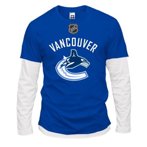 Комбинированный лонгслив Vancouver Canucks