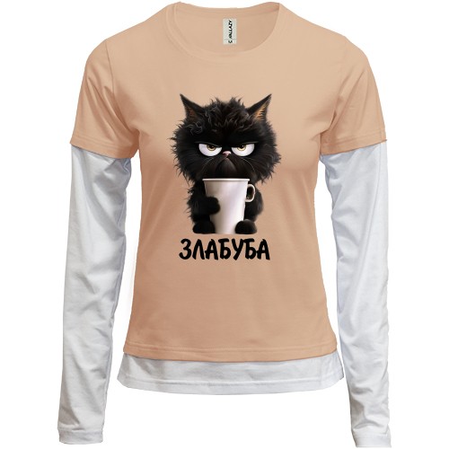 Комбинированный лонгслив Злабуба