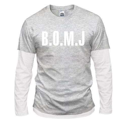 Лонгслів Комбі з логотипом B O M J