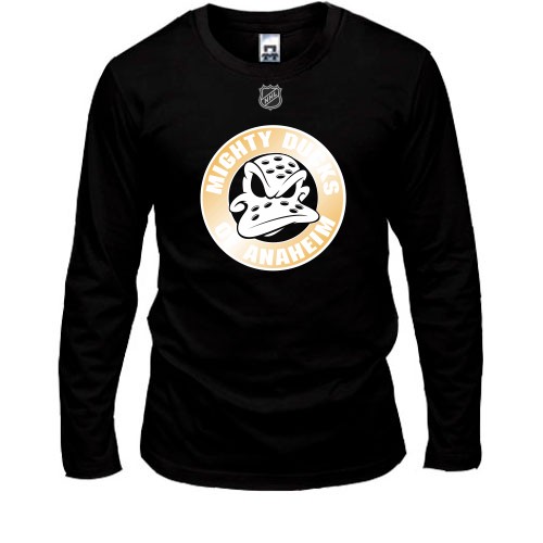 Чоловічий лонгслів Anaheim Ducks (маска)