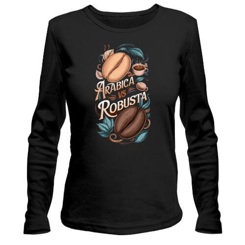 Жіночий лонгслів Arabica vs Robusta