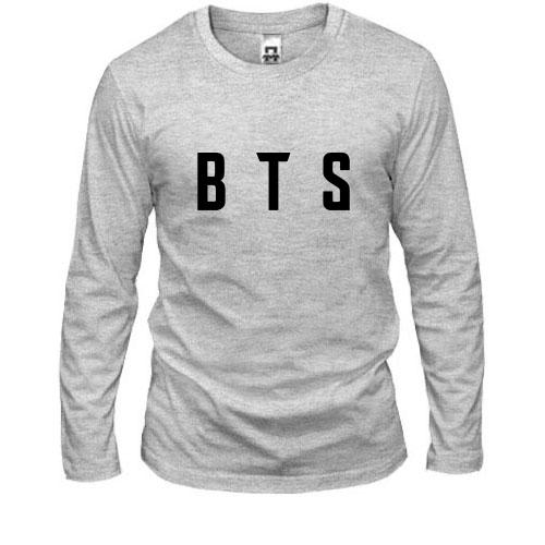 Чоловічий лонгслів BTS (напис)