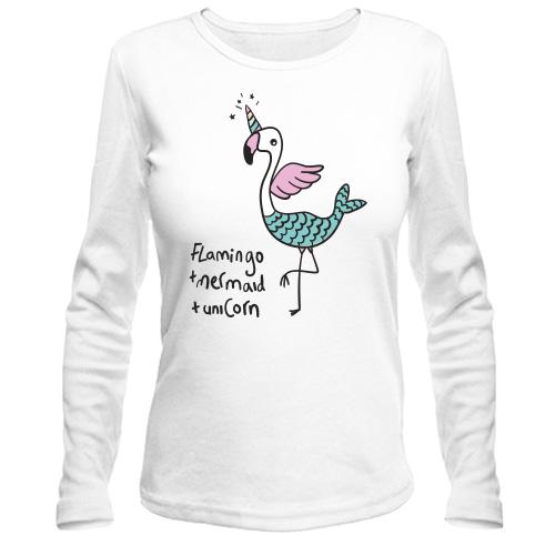 Лонгслів Flamingo + Mermaid + Unicorn