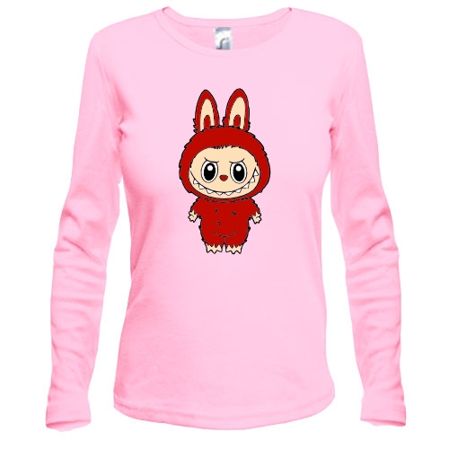 Жіночий лонгслів Червоний Лабубу