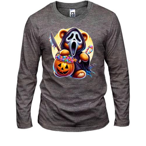Чоловічий лонгслів Крик з гарбузом Halloween