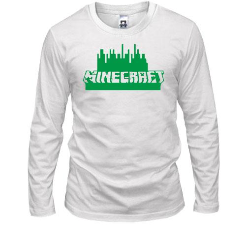 Чоловічий лонгслів Minecraft Green Logo