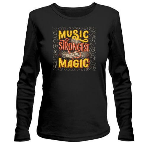 Лонгслив Music is the Strongest from of Magic