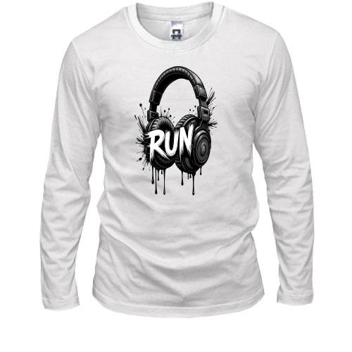 Чоловічий лонгслів Навушники Run