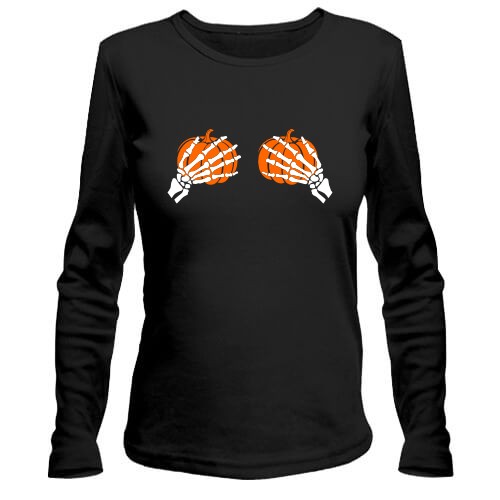 Лонгслив Тыквы на груди