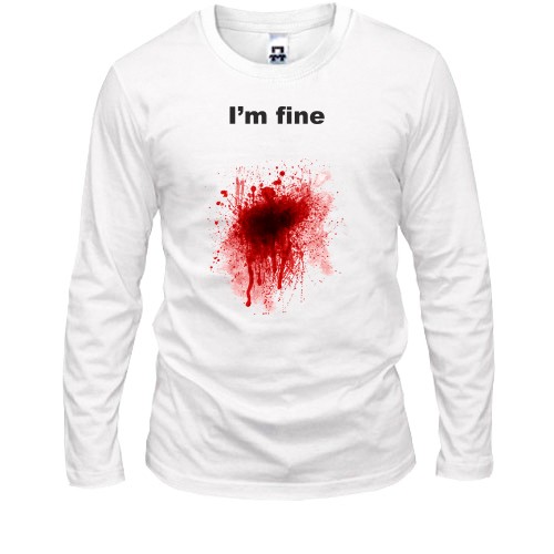 Чоловічий лонгслів I'm fine