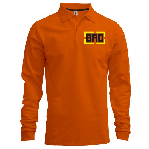 Лонгслив поло BRO (рамка)