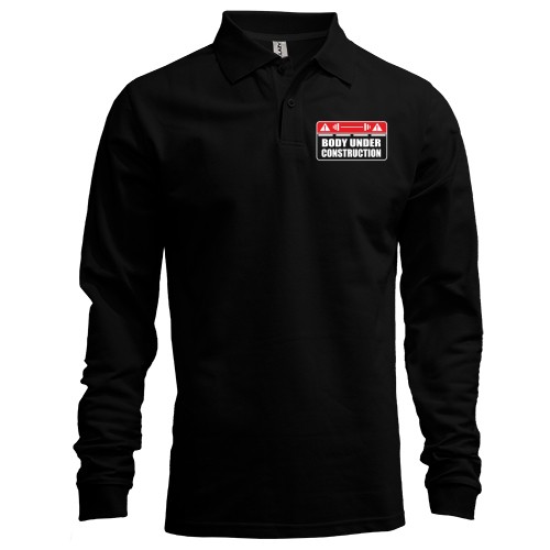 Чоловічий лонгслів поло Construction