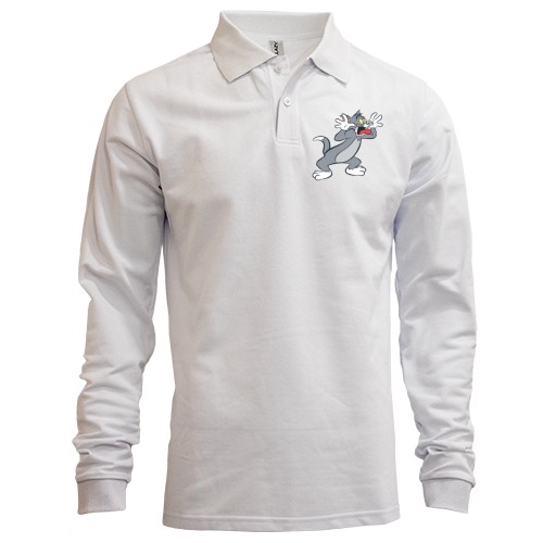 Чоловічий лонгслів поло Дражнуючий Том