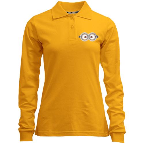 Лонгслив поло Глаза миньона