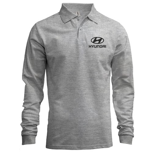 Чоловічий лонгслів поло Hyundai