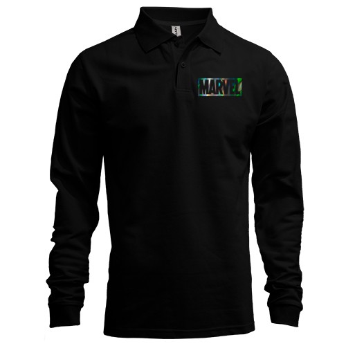 Чоловічий лонгслів поло Marvel (голограма)