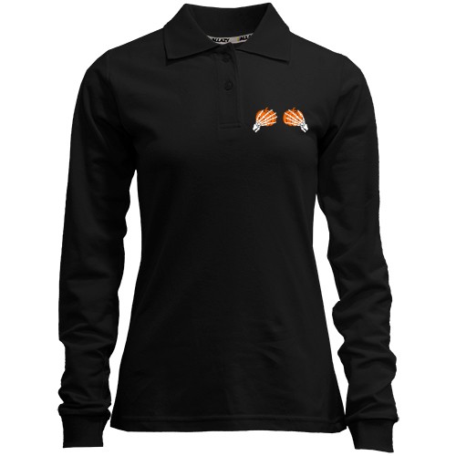 Лонгслив поло Тыквы на груди