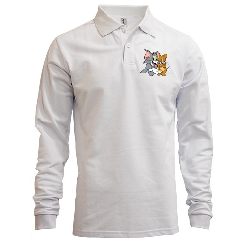 Лонгслив поло 