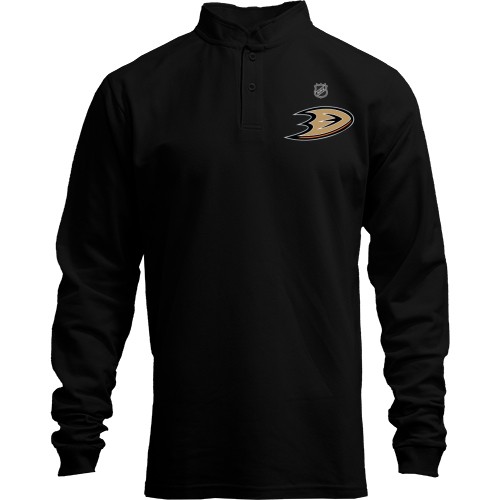 Лонгслив поло со стойкой Anaheim Ducks (D-лого)