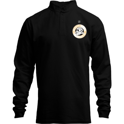 Лонгслив поло со стойкой Anaheim Ducks (маска)