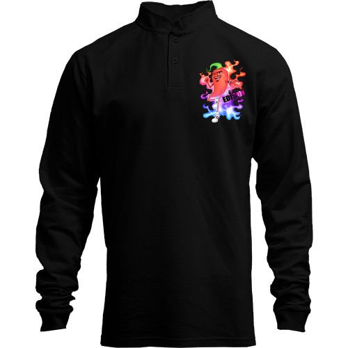 Чоловічий лонгслів поло зі стійкою EdisonPts (Перець)