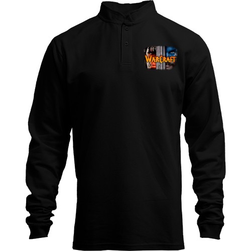 Лонгслив поло со стойкой с постером к WarCraft