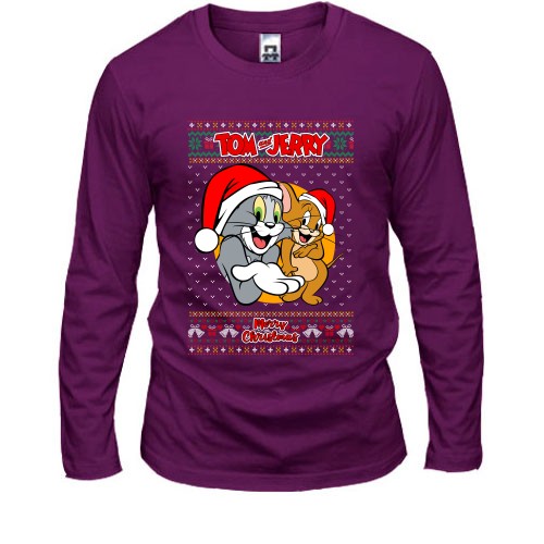Чоловічий лонгслів з Томом та Джері 