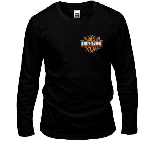 Лонгслив с лого Harley-Davidson на груди