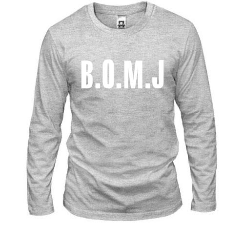 Чоловічий лонгслів з логотипом B O M J
