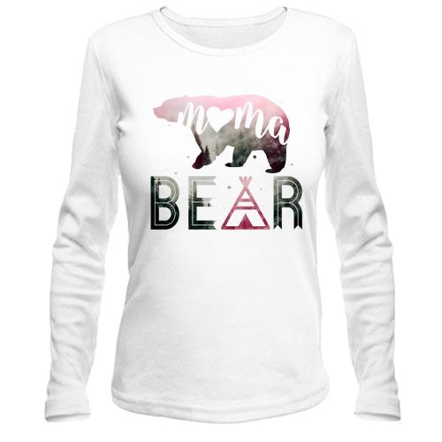 Лонгслив с медведицей Mama bear
