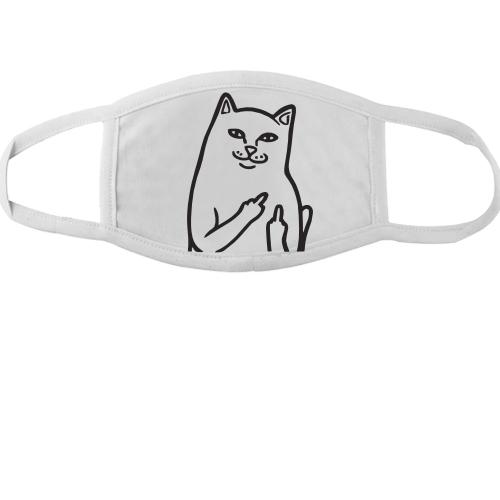 Тканинна маска для обличчя з милим котиком :)