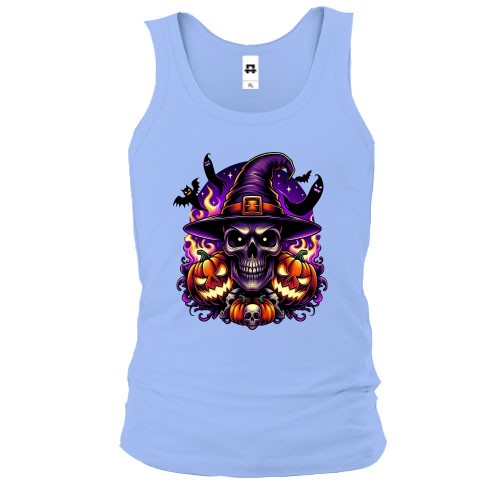 Чоловіча майка Джек череп з гарбузами