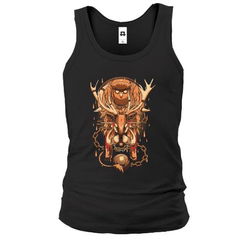 Майка Owl and deer