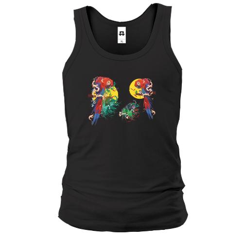 Майка Parrots bright art