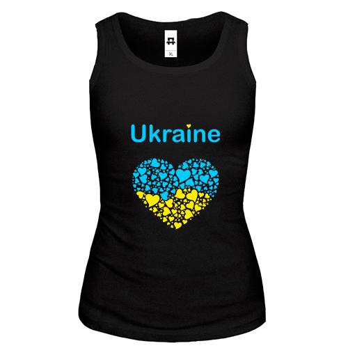 Жіноча майка Ukraine - серце