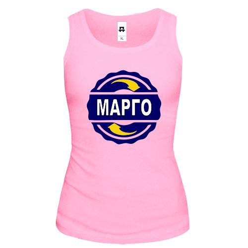 Майка с именем Марго в круге