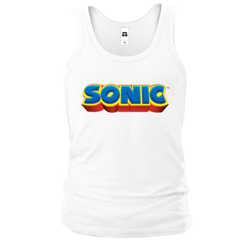 Майка с логотипом игры SONIC