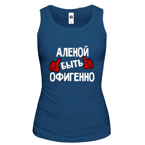 Майка с надписью 