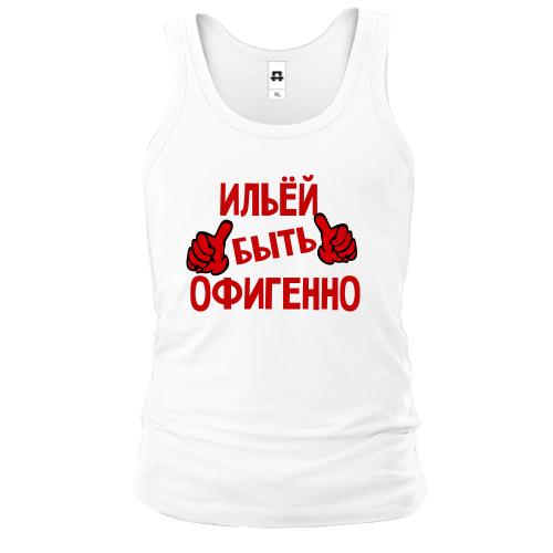 Майка с надписью 