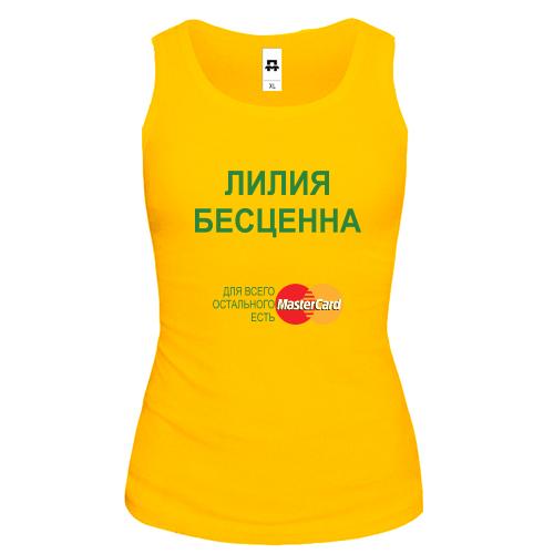Майка с надписью 