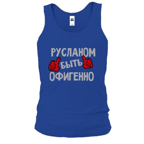 Майка с надписью 