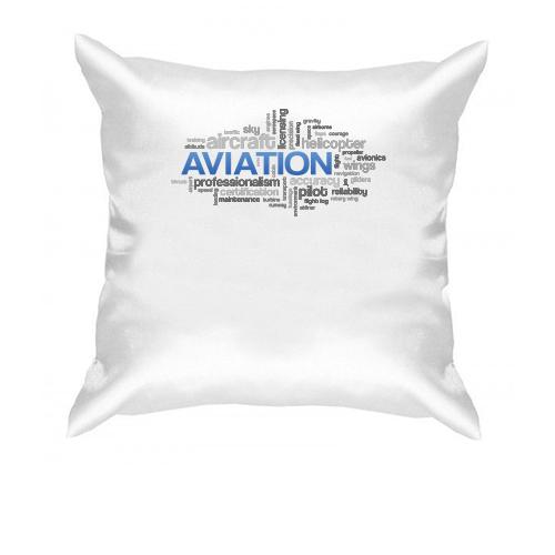Подушка Aviation words
