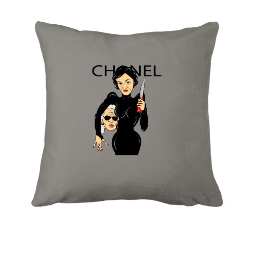 Подушка Chanel woman with knife