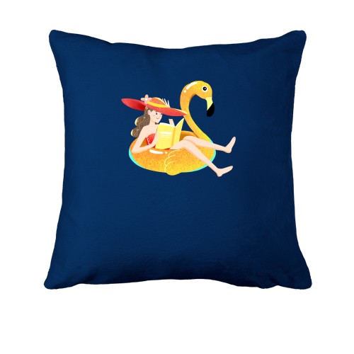 Подушка Девушка на надувном круге